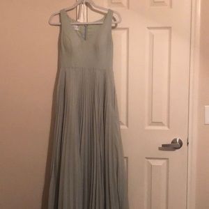 Azazie, size 6, sage green bridesmaid dress